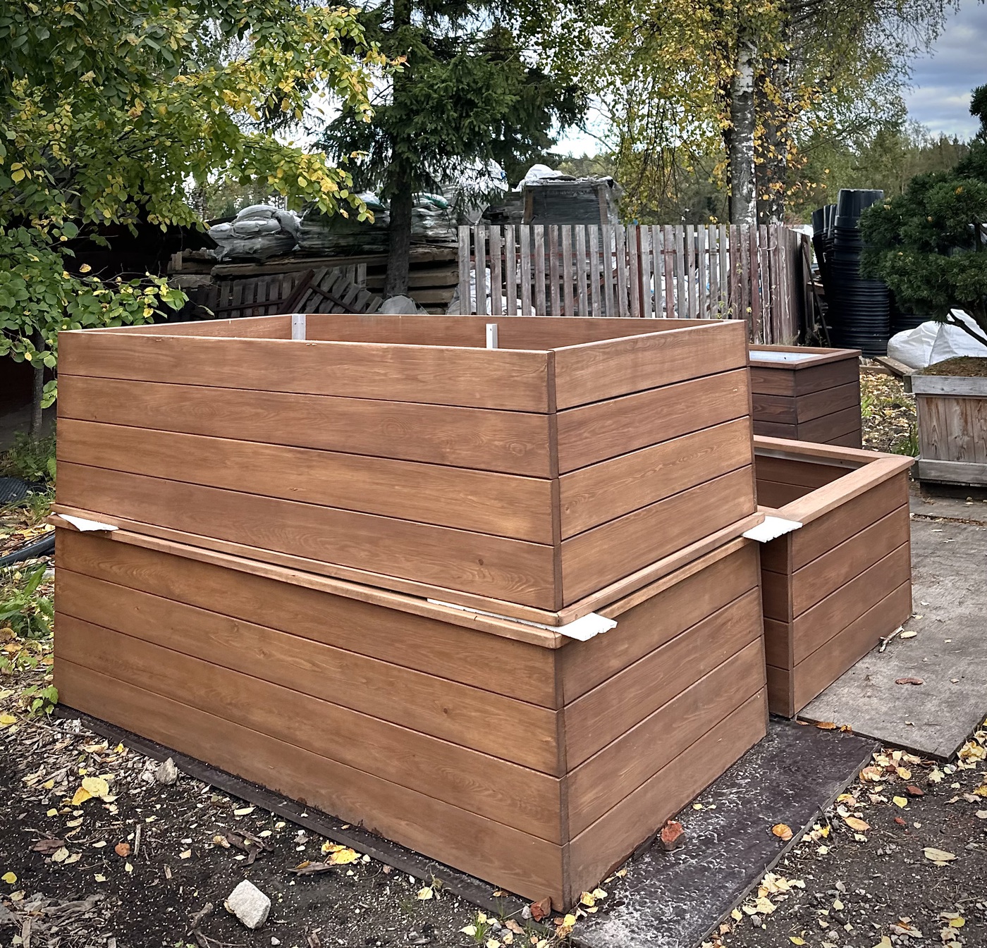 Грядка из лиственницы (200х105х60)